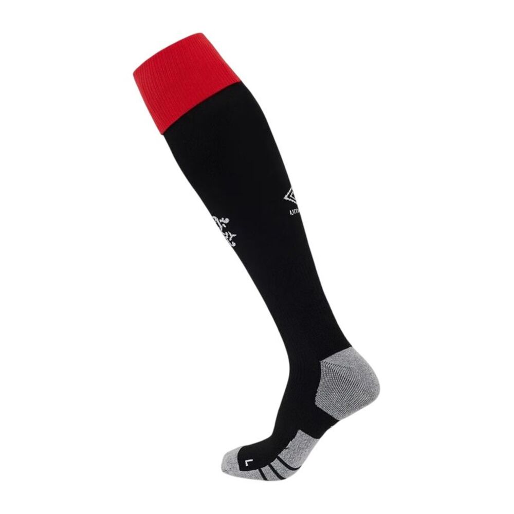 Umbro Childrens/Kids 2025/2026 Rangers FC Home Socks / Black/Red